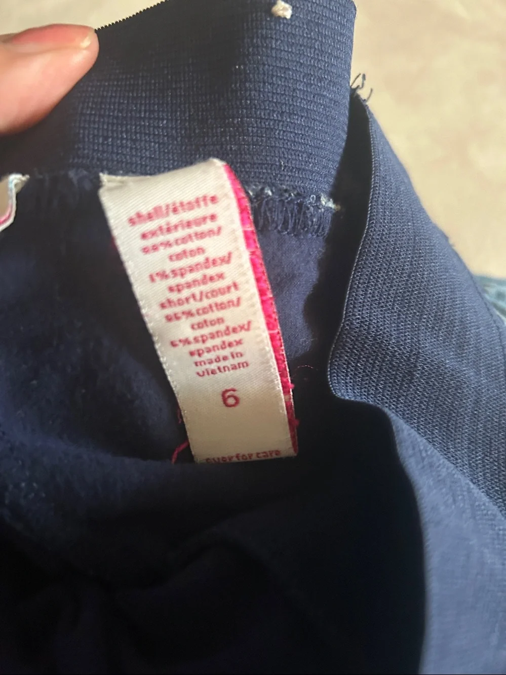 Justice Blue Denim Skirt with Navy Waistband